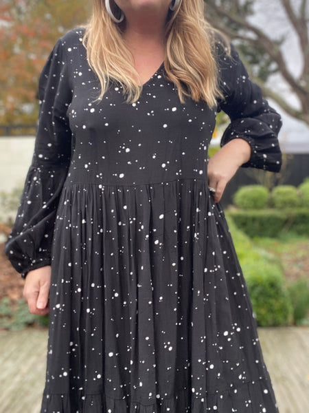 Lucy BW Spot Dress - Sample